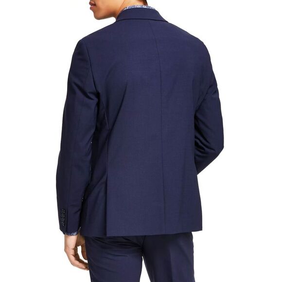 Bar III Mens Slim-Fit Solid Blazer 44 Regular Blue Sport Coat - NWT $295 - Picture 2 of 3